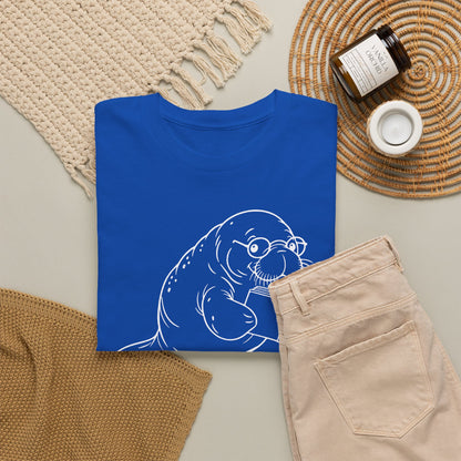 Chubby Mermaid Bookworm Buoyancy Manatee T-Shirt