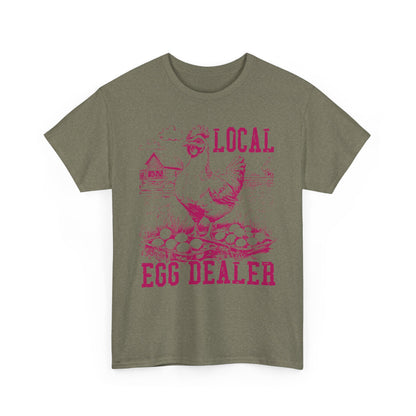 Local Egg Dealer T-Shirt — Vintage Chicken Farm Shirt for Farmers & Homesteaders