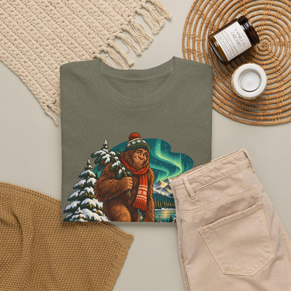 Bigfoot Snow Day Sasquatch T-Shirt