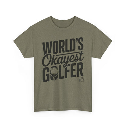 World's Okayest Golfer T-Shirt — Funny Golf Tee Gift