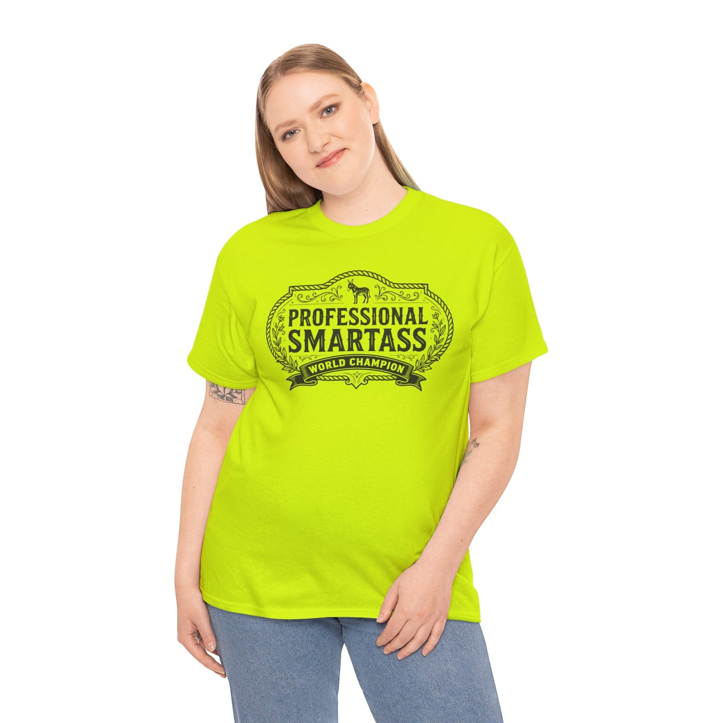Professional Smartass Tee - 'Professional Smartass World Champion' Funny Graphic T-Shirt