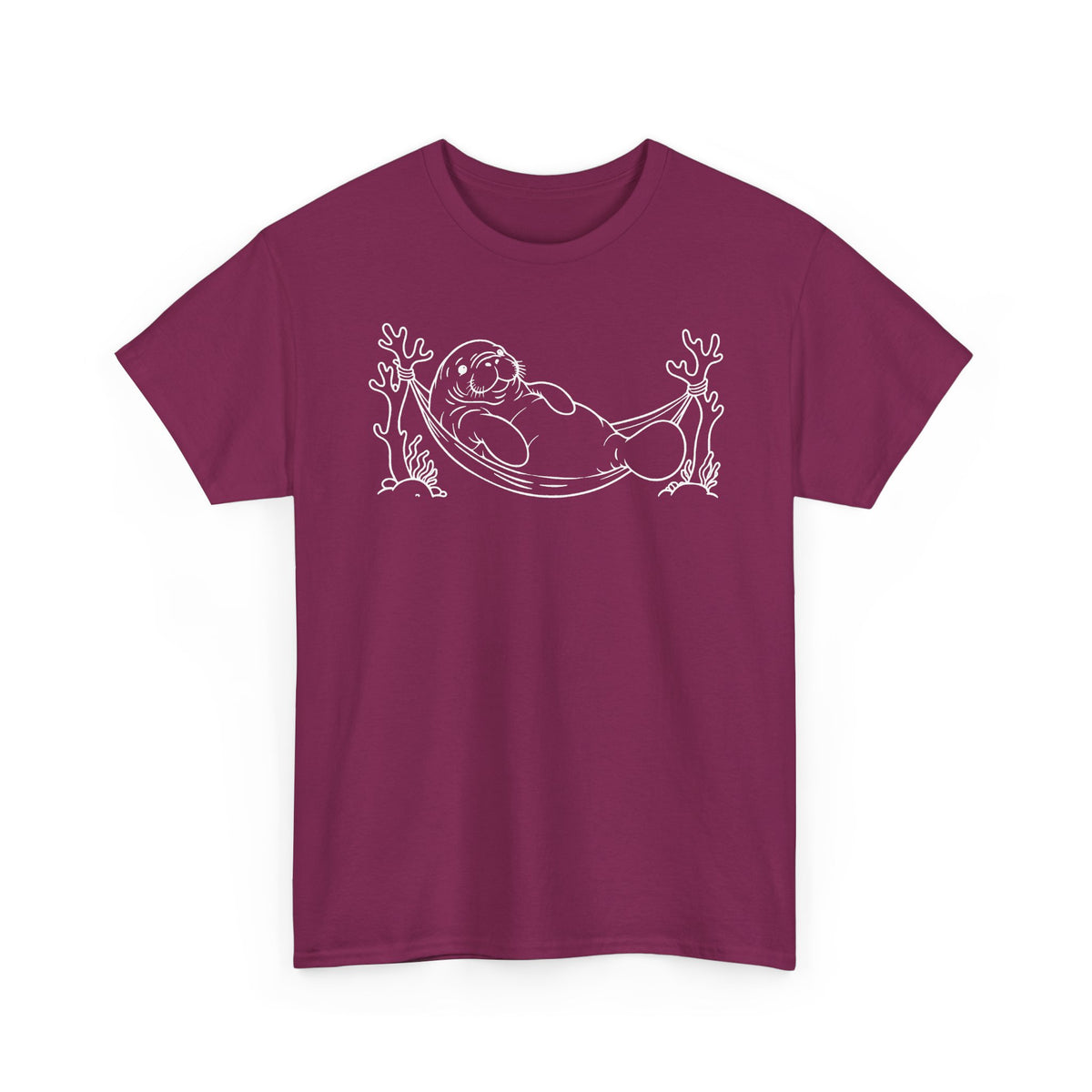 Chubby Mermaid Hammock Holiday Manatee T-Shirt