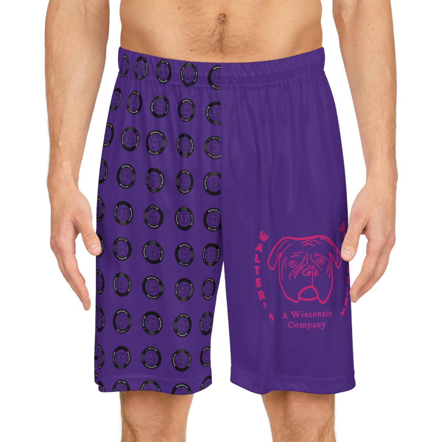 Walter Basketball Shorts -Purple