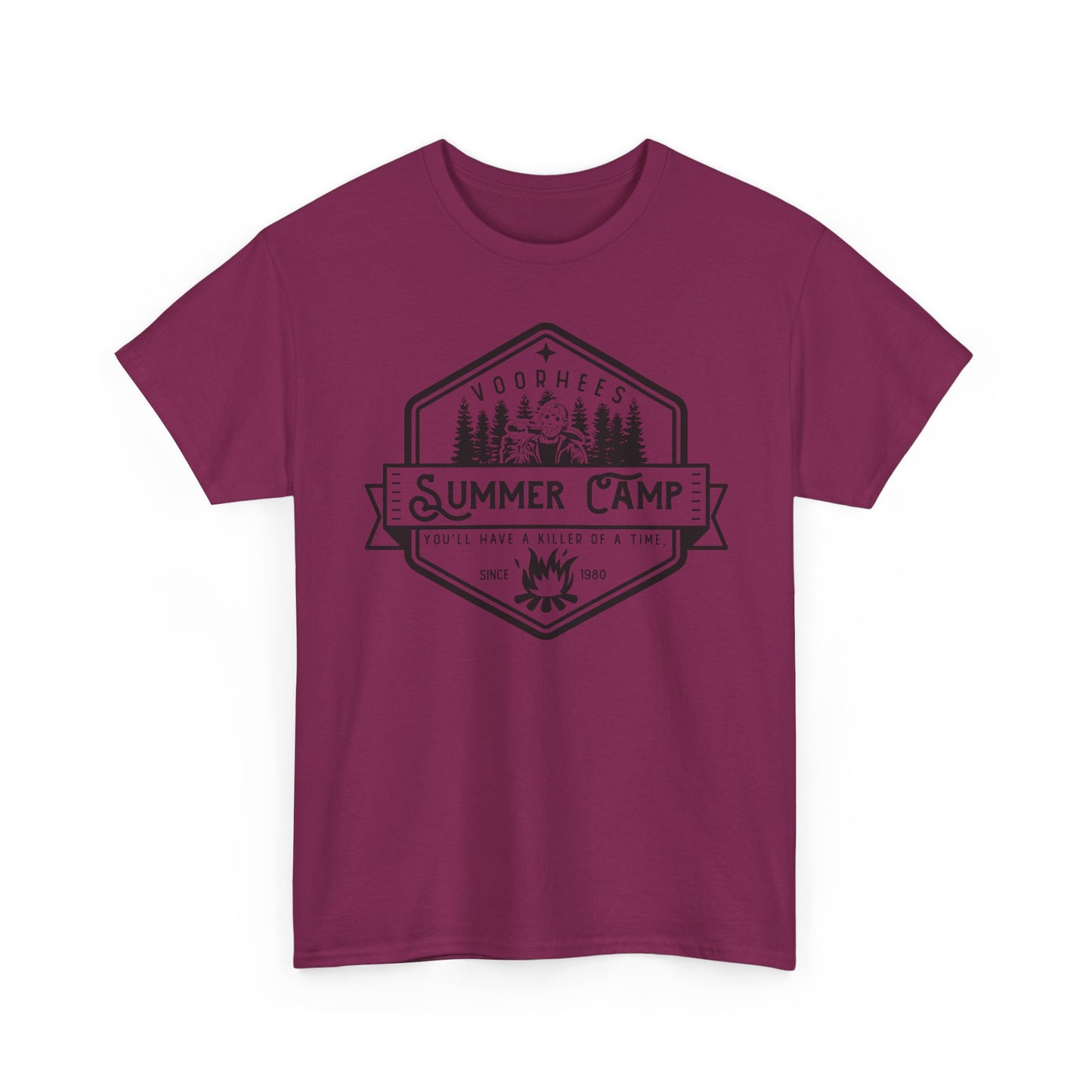 Summer Camp Badge T-Shirt — Woodhees Camp Graphic Tee