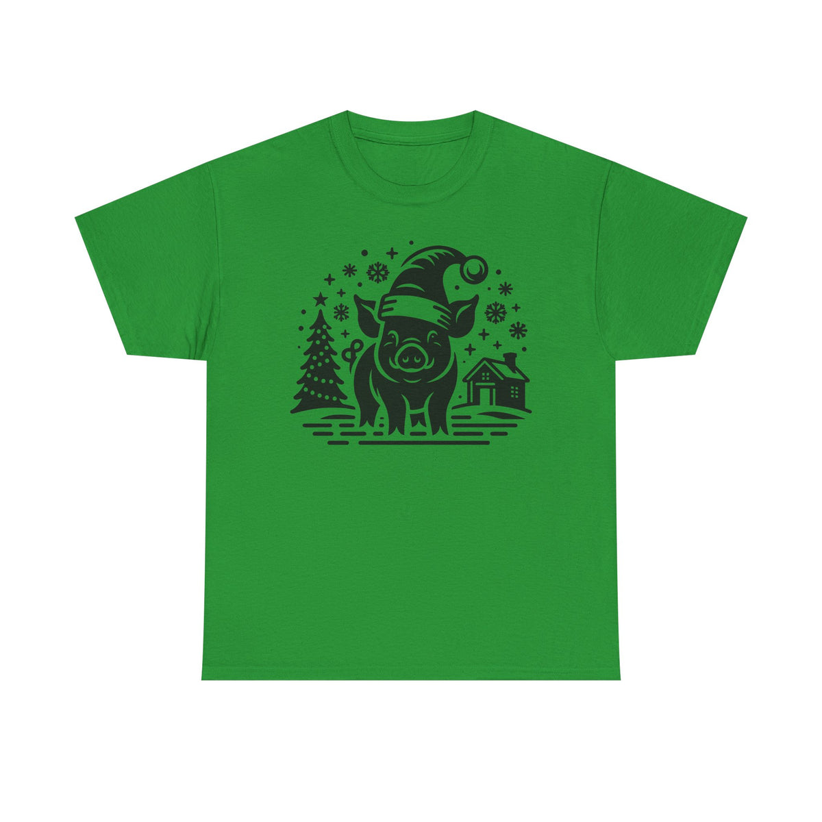 Christmas Pig T-Shirt | Festive Santa Pig Graphic Tee