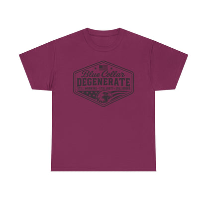 Blue Collar Degenerate T-Shirt — Vintage Workwear Eagle Tee