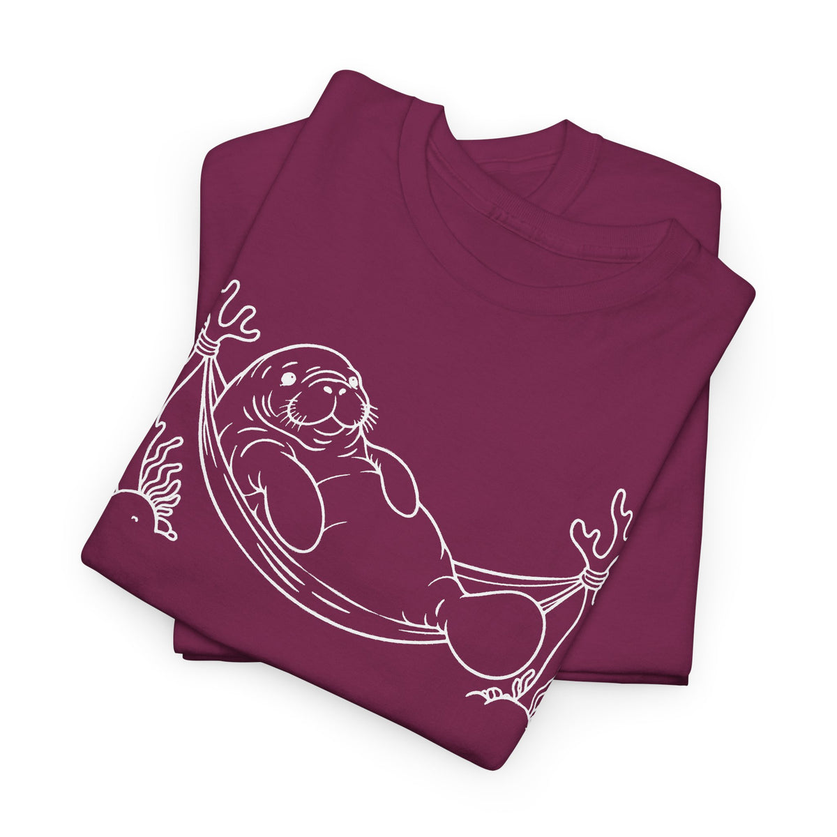 Chubby Mermaid Hammock Holiday Manatee T-Shirt