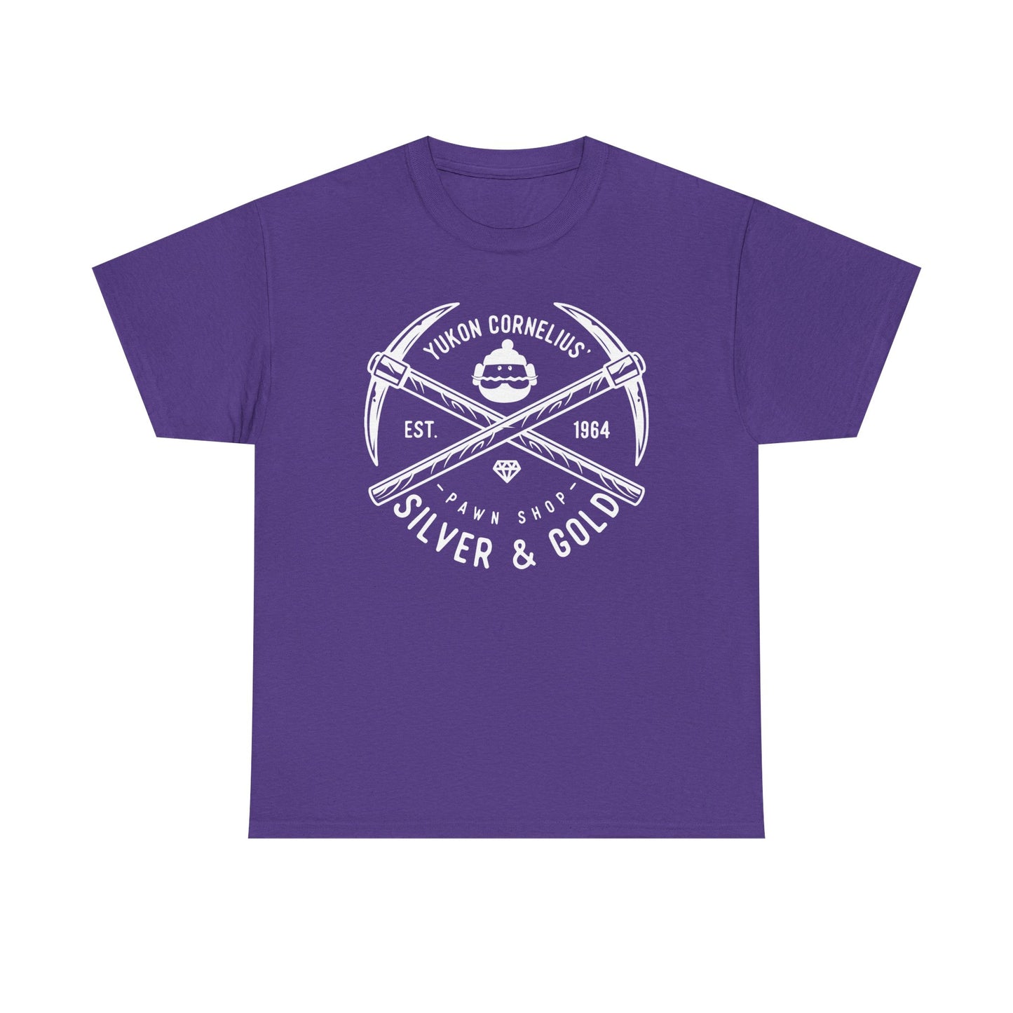 Silver & Gold Mining Graphic Tee — Yukon Pickaxe Logo Shirt