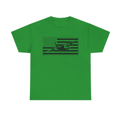 Vintage Military Jet American Flag T-Shirt