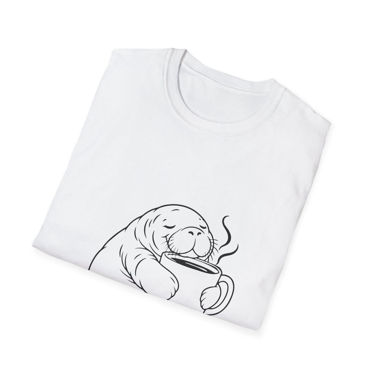 Chubby Mermaid Coffee Coast Manatee T-Shirt
