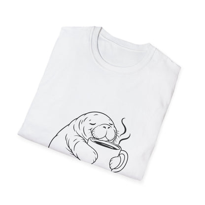 Chubby Mermaid Coffee Coast Manatee T-Shirt