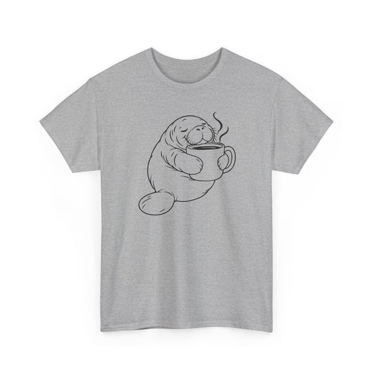 Chubby Mermaid Coffee Coast Manatee T-Shirt