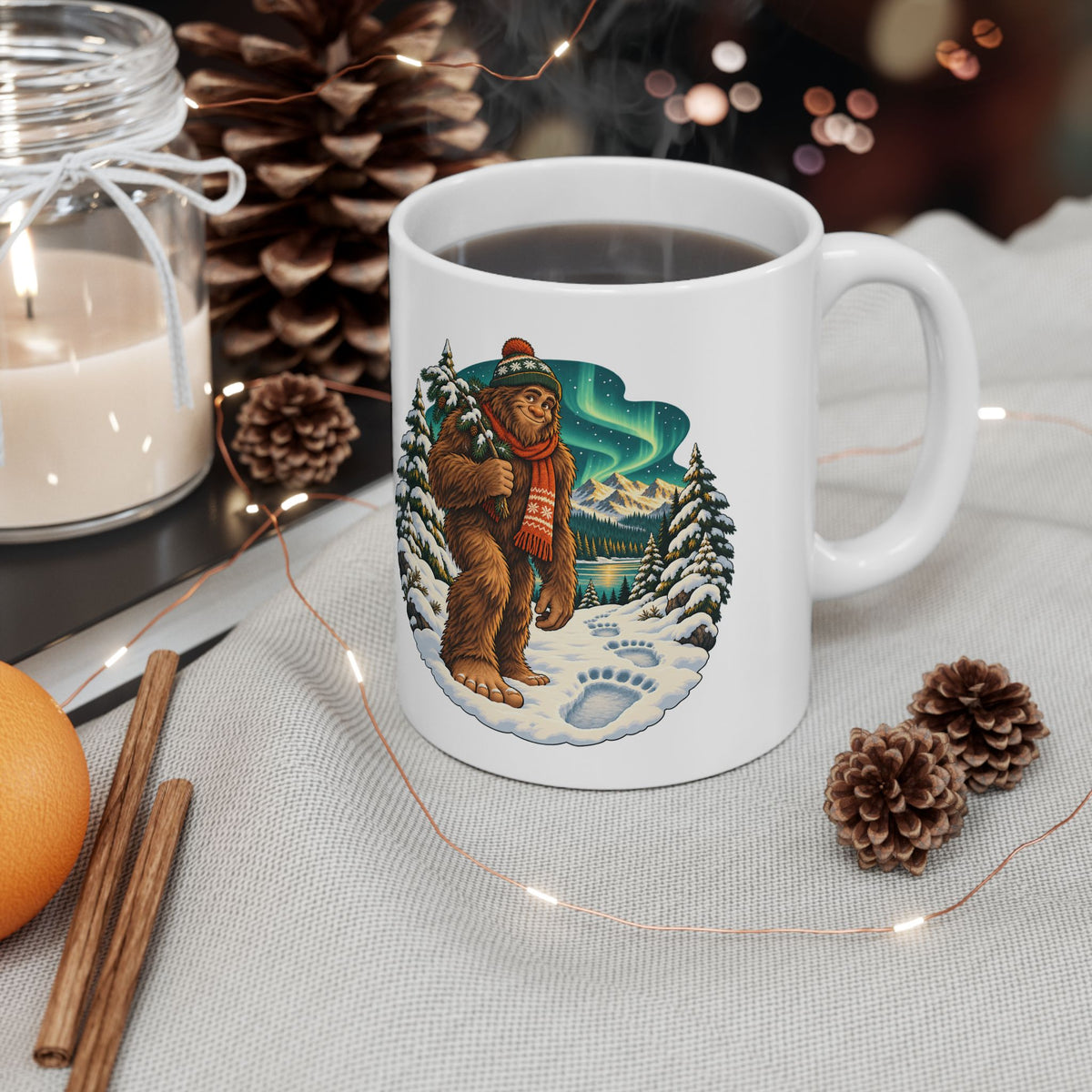 Bigfoot Snow Day Sasquatch Mug