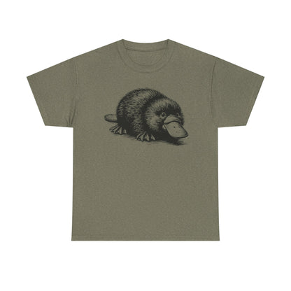 Platypus Sketch Tee — Vintage Wildlife Graphic T-Shirt