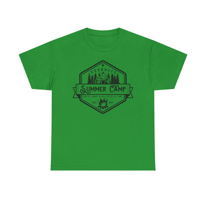 Summer Camp Badge T-Shirt — Woodhees Camp Graphic Tee
