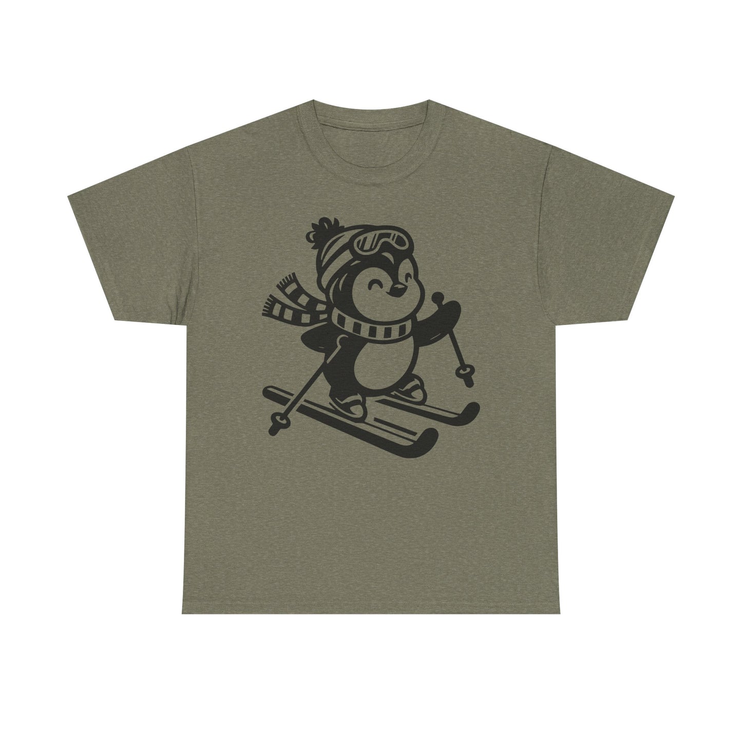 Skiing Penguin T-Shirt – Cute Winter Ski Tee