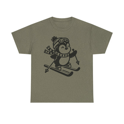 Skiing Penguin T-Shirt – Cute Winter Ski Tee