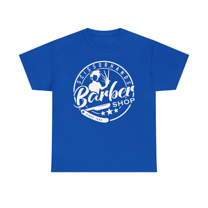 Barber Shop Vintage Logo Tee — Classic Barbershop Crewneck