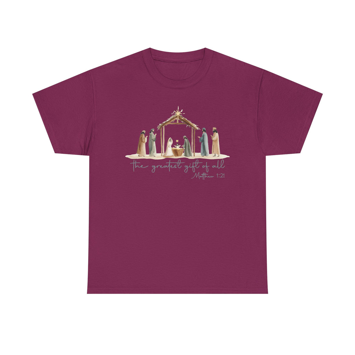The Greatest Gift of All T-Shirt | Christmas Nativity Tee
