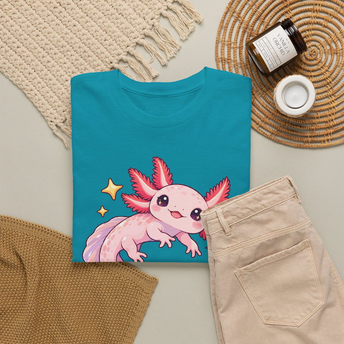 Axolotl Starry Swimmer T-Shirt