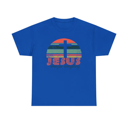 Jesus Changes Everything Tee — Retro Christian Cross Graphic Shirt