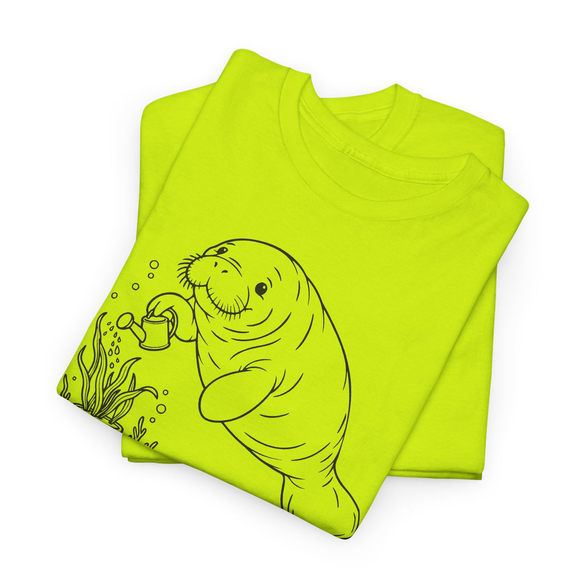 Chubby Mermaid Ocean Gardener Manatee T-Shirt