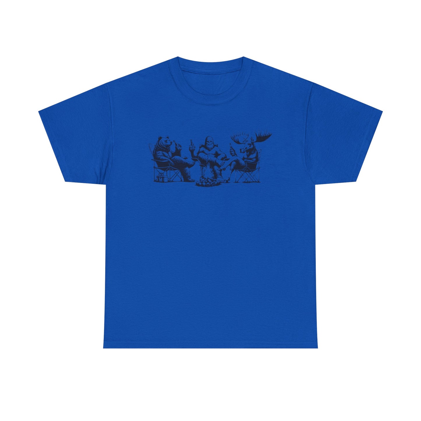 by the Fire T-Shirt — Whimsical Woodland Camping Tee