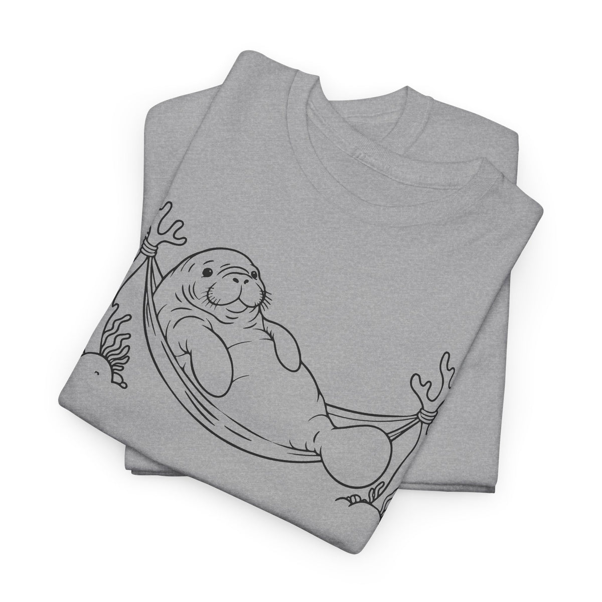 Chubby Mermaid Hammock Holiday Manatee T-Shirt