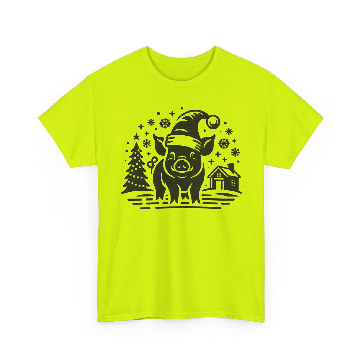 Christmas Pig T-Shirt | Festive Santa Pig Graphic Tee