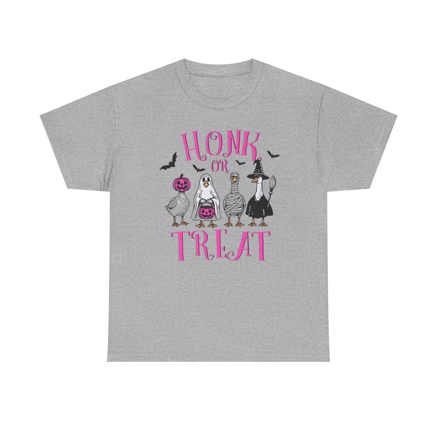 Honk or Treat Halloween Tee — Cute Costumed Dogs & Pink Lettering