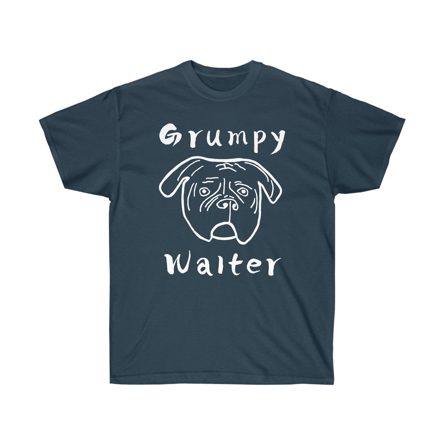 Grumpy Walter -White Ink