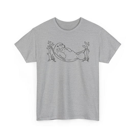 Chubby Mermaid Hammock Holiday Manatee T-Shirt