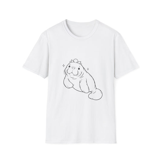 Chubby Mermaid Mermaid in Training Manatee T-Shirt