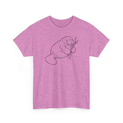 Chubby Mermaid Snack and Nap Manatee T-Shirt