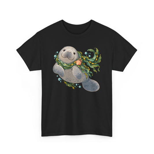 Chubby Mermaid Cozy Kelp Scarf Manatee T-Shirt