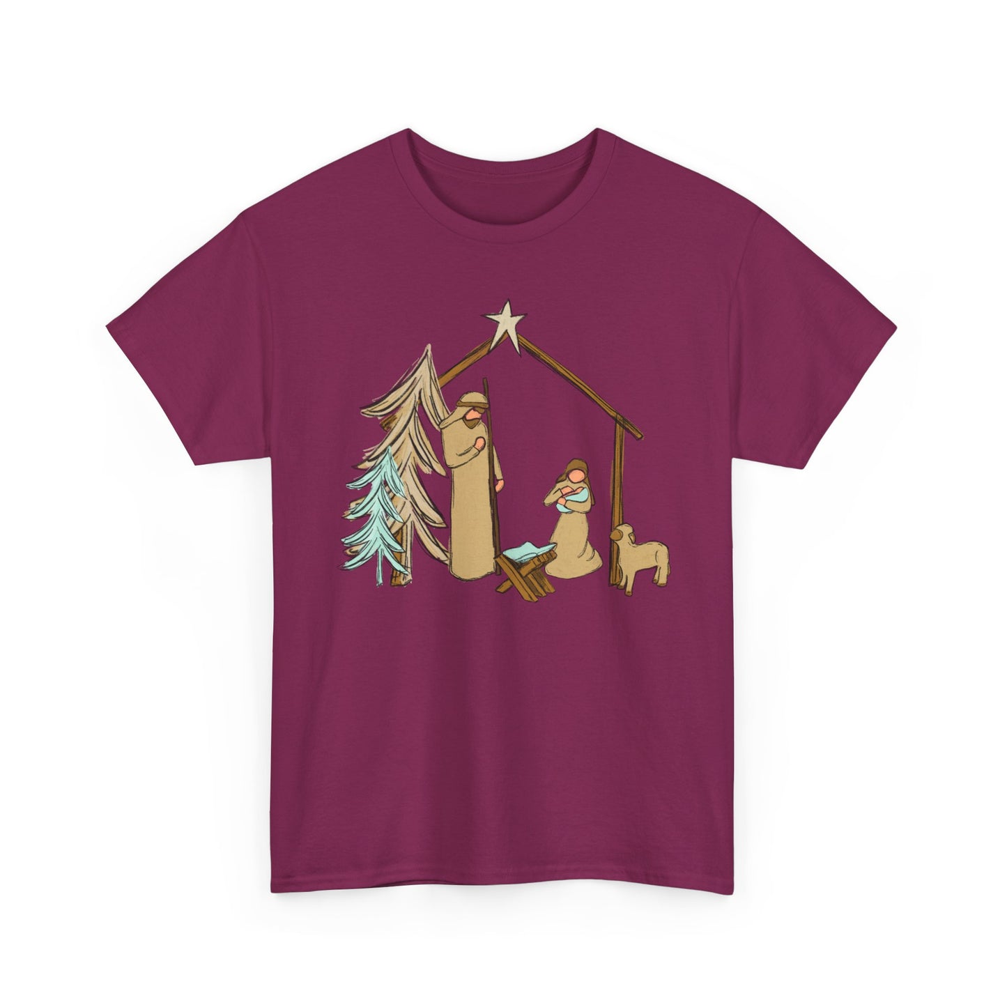Nativity Llama Christmas Tee — Cute Holiday Nativity Alpaca Shirt