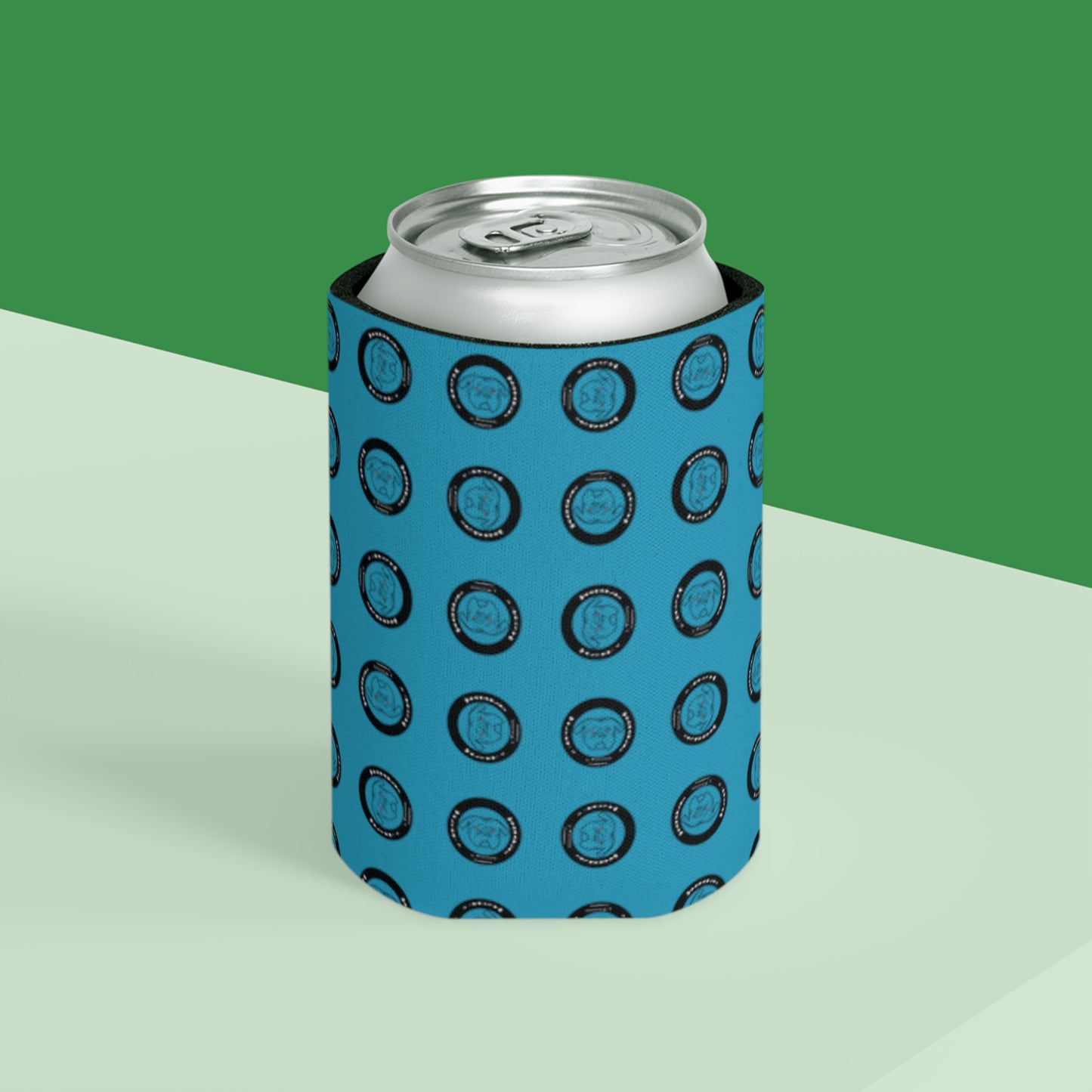 Grumpy Walter Can Cooler- Blue