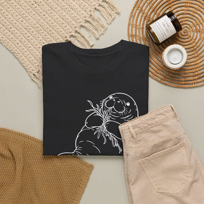 Chubby Mermaid Seagrass Snacker Manatee T-Shirt