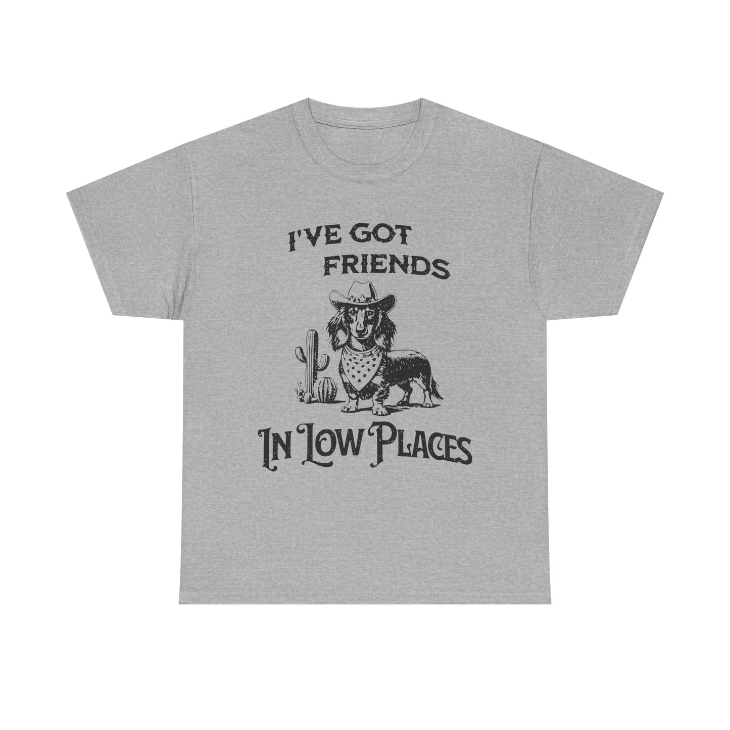 Cowboy Cowgirl Tee — "I've Got Friends In Low Places" Western Graphic T-Shirt