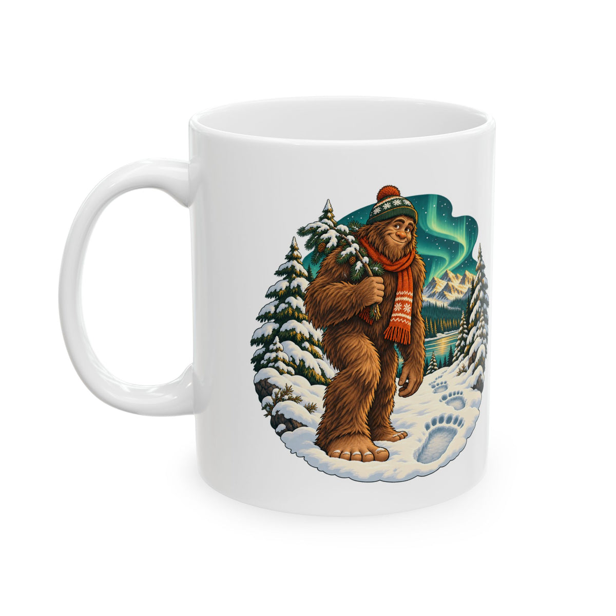 Bigfoot Snow Day Sasquatch Mug
