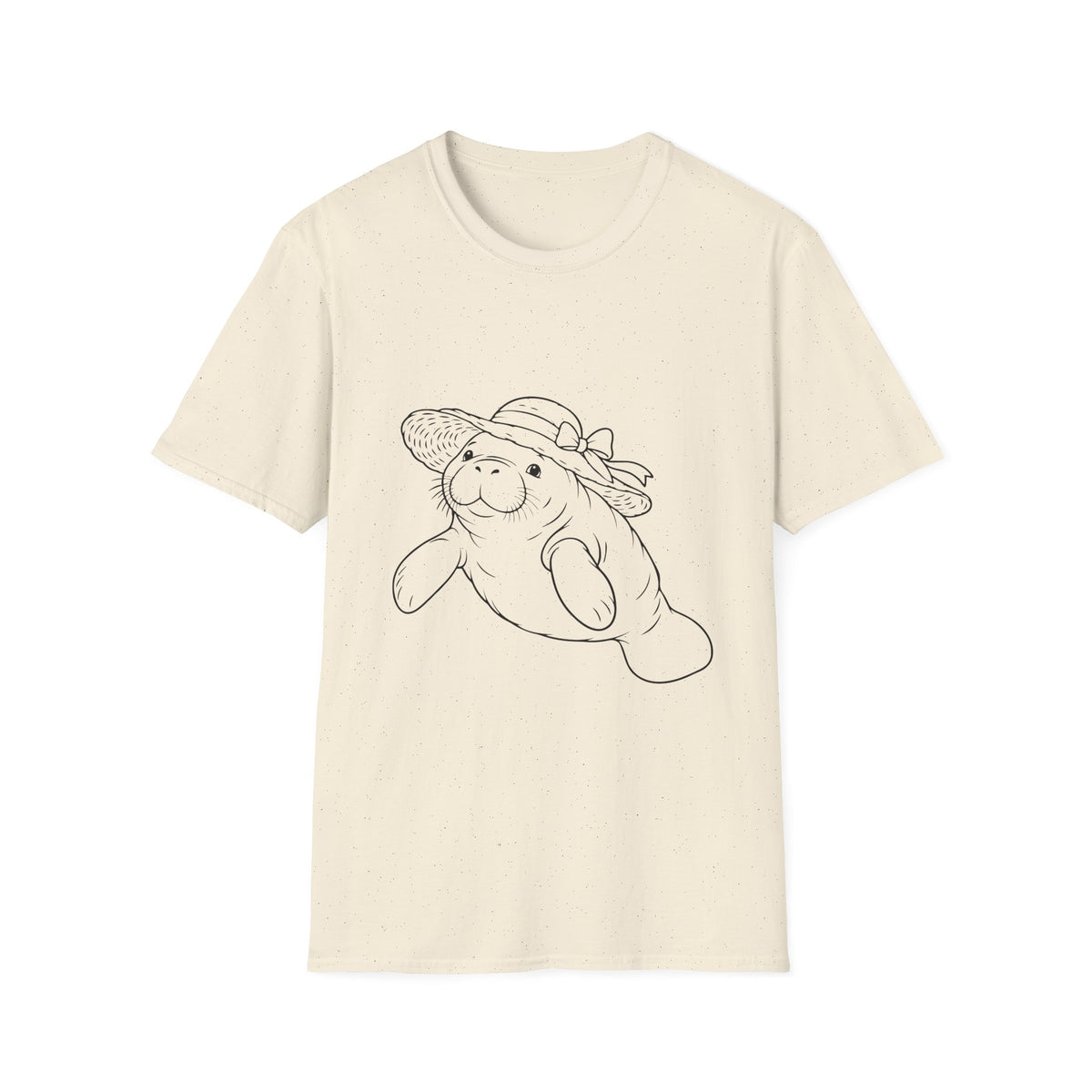 Chubby Mermaid Sunhat Sea Cow Manatee T-Shirt
