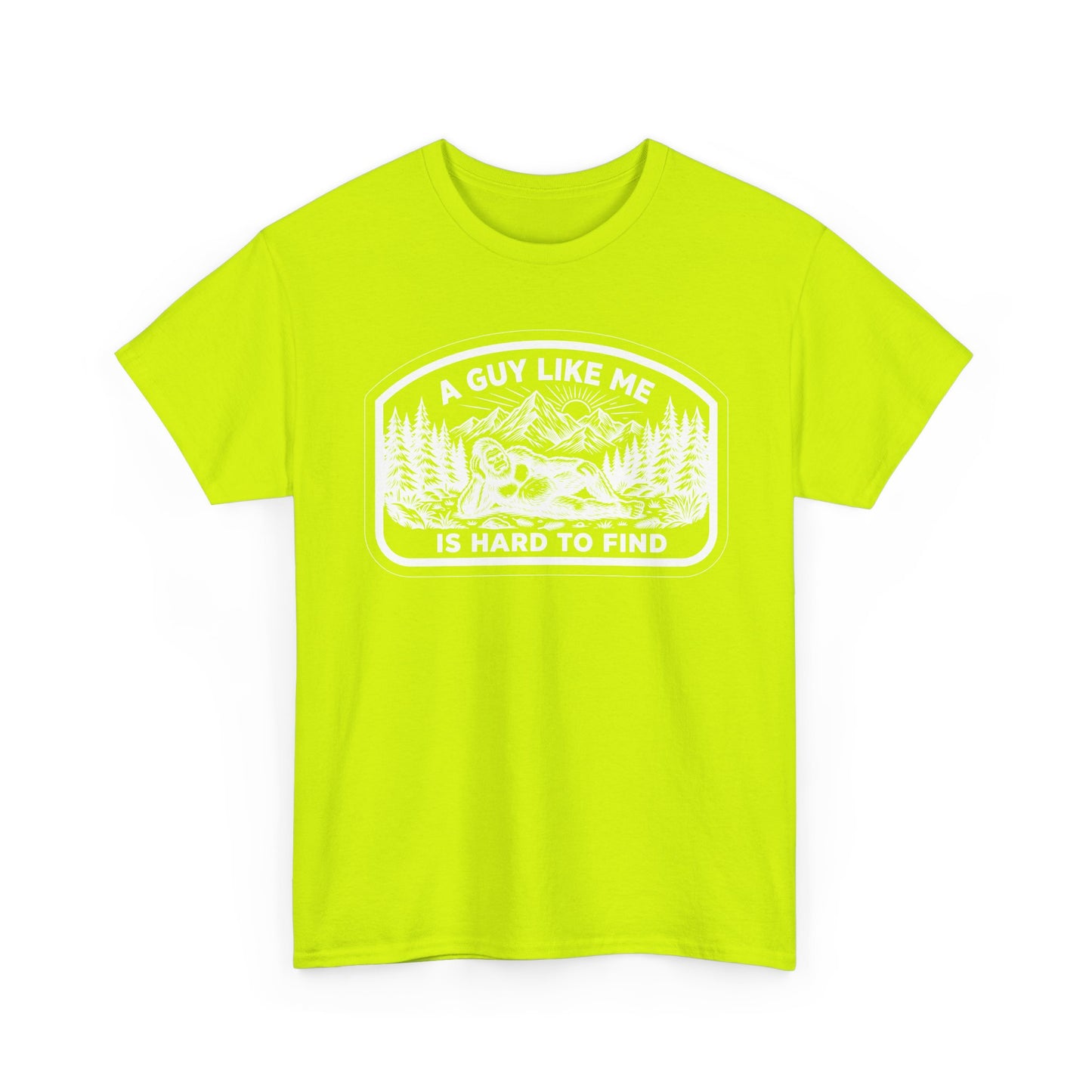 A Guy Like Me Is Hard to Find T-Shirt — Vintage Outdoors Fishing Tee -White