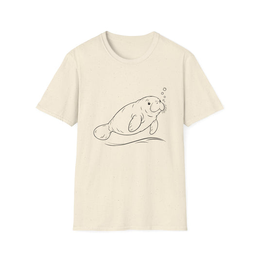 Chubby Mermaid Slow Tide Manatee T-Shirt