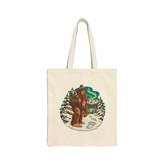 Bigfoot Snow Day Sasquatch Tote Bag