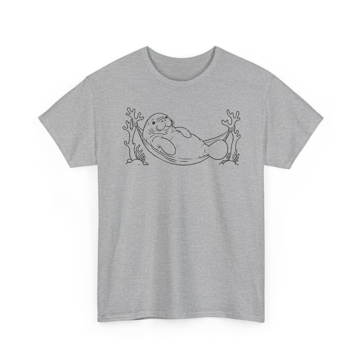 Chubby Mermaid Hammock Holiday Manatee T-Shirt