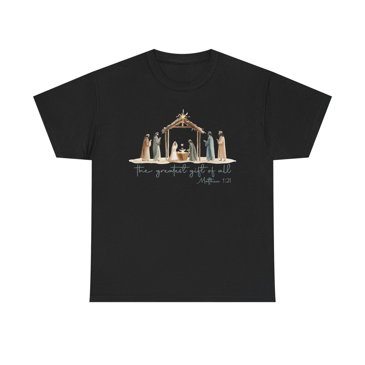 The Greatest Gift of All T-Shirt | Christmas Nativity Tee