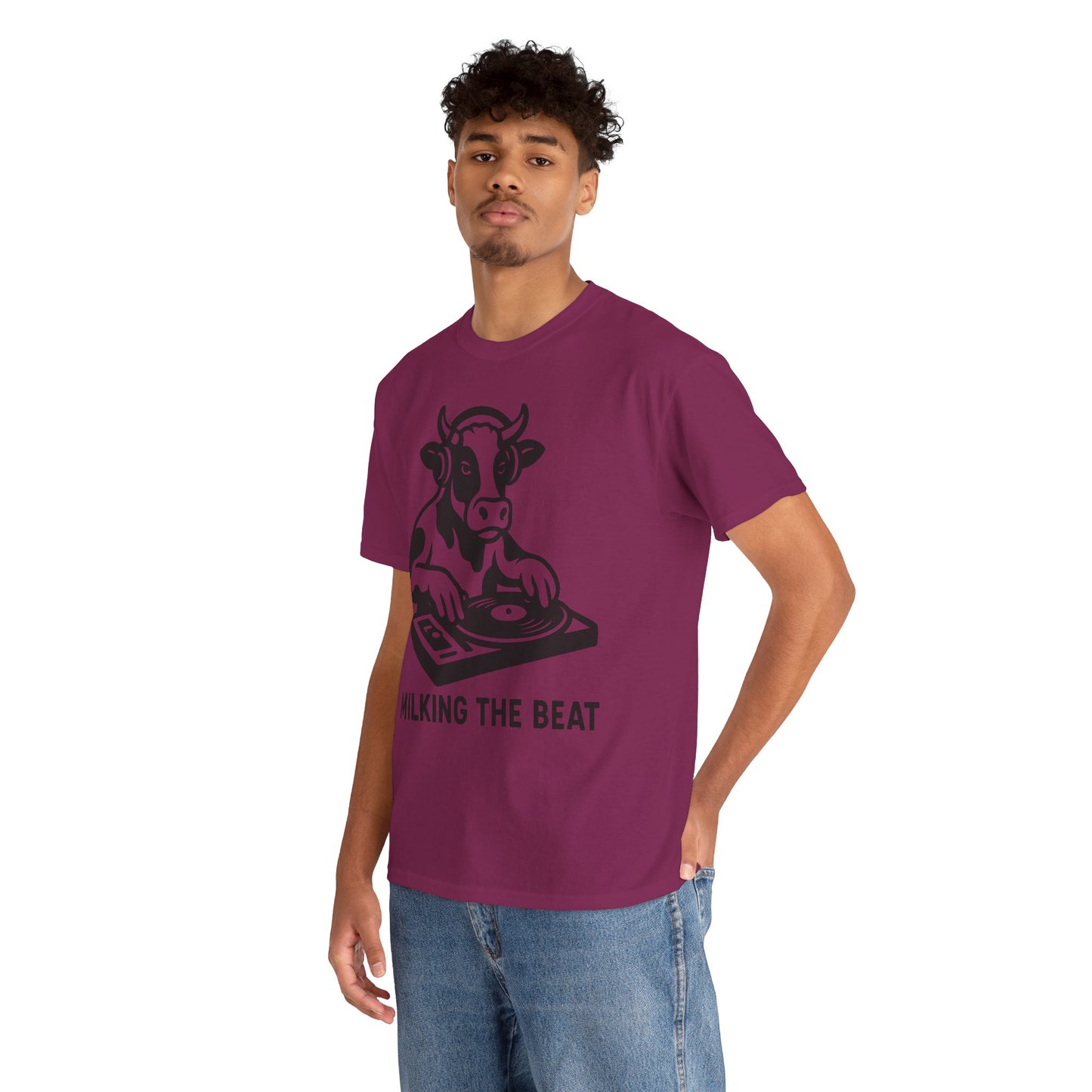 Milking the Beat DJ Cow T-Shirt