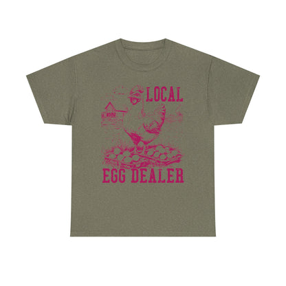 Local Egg Dealer T-Shirt — Vintage Chicken Farm Shirt for Farmers & Homesteaders