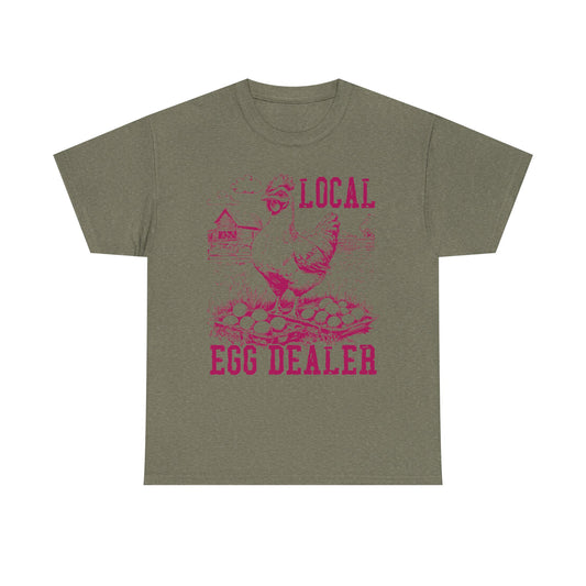 Local Egg Dealer T-Shirt — Vintage Chicken Farm Shirt for Farmers & Homesteaders