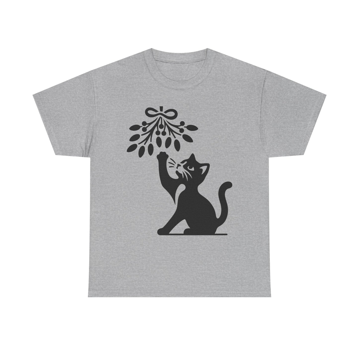 Cat Playing With Mistletoe Tee